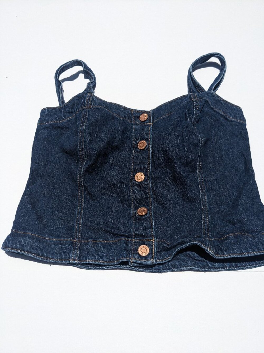 Like New GAP cotton denim corset top